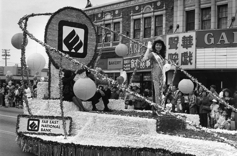 Miss Monterey Park waves to the crowd during a Chinese New Year parade in the San Gabriel Valley.