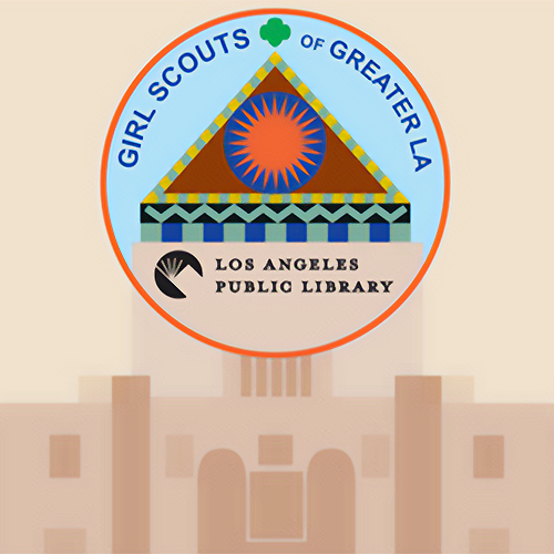 Los Angeles Public Library Girl Scout Patch Badge