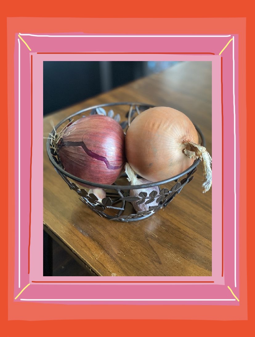onions in a bowl