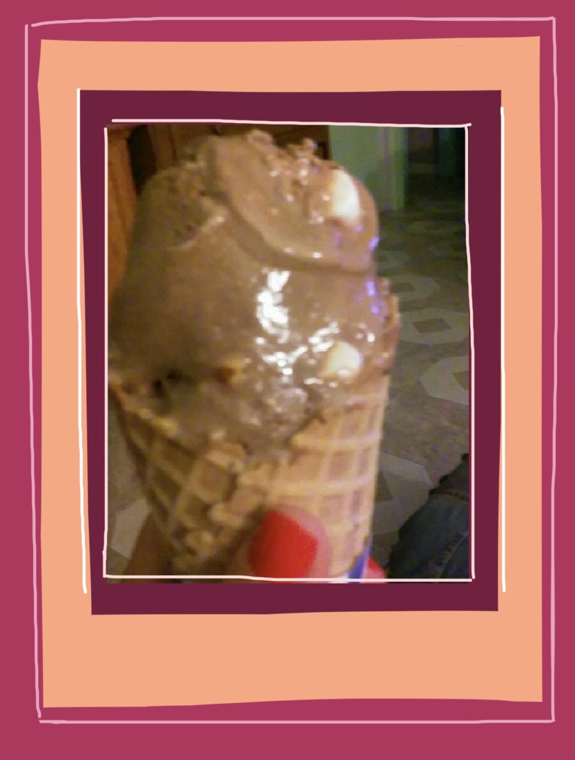chocolate ice cream cone