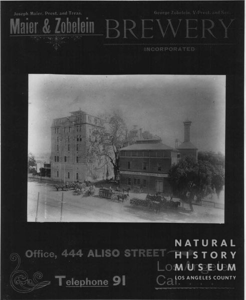 El Aliso surrounded by the Maier & Zobelein Brewery 