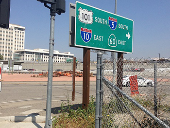 photo of the location where El Aliso once stood