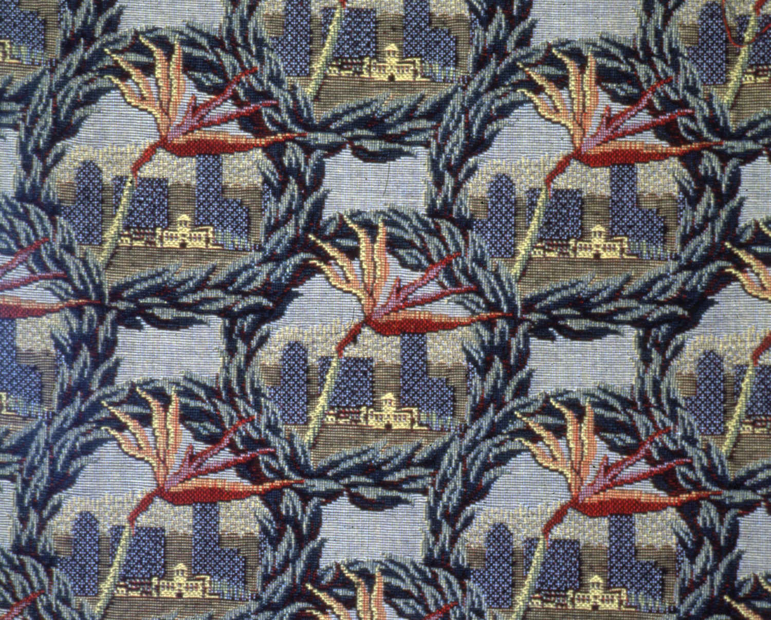 Pfeiffer also designed the upholstery for the seats in the Taper Auditorium Photo; Courtesy Pfeiffer Architects