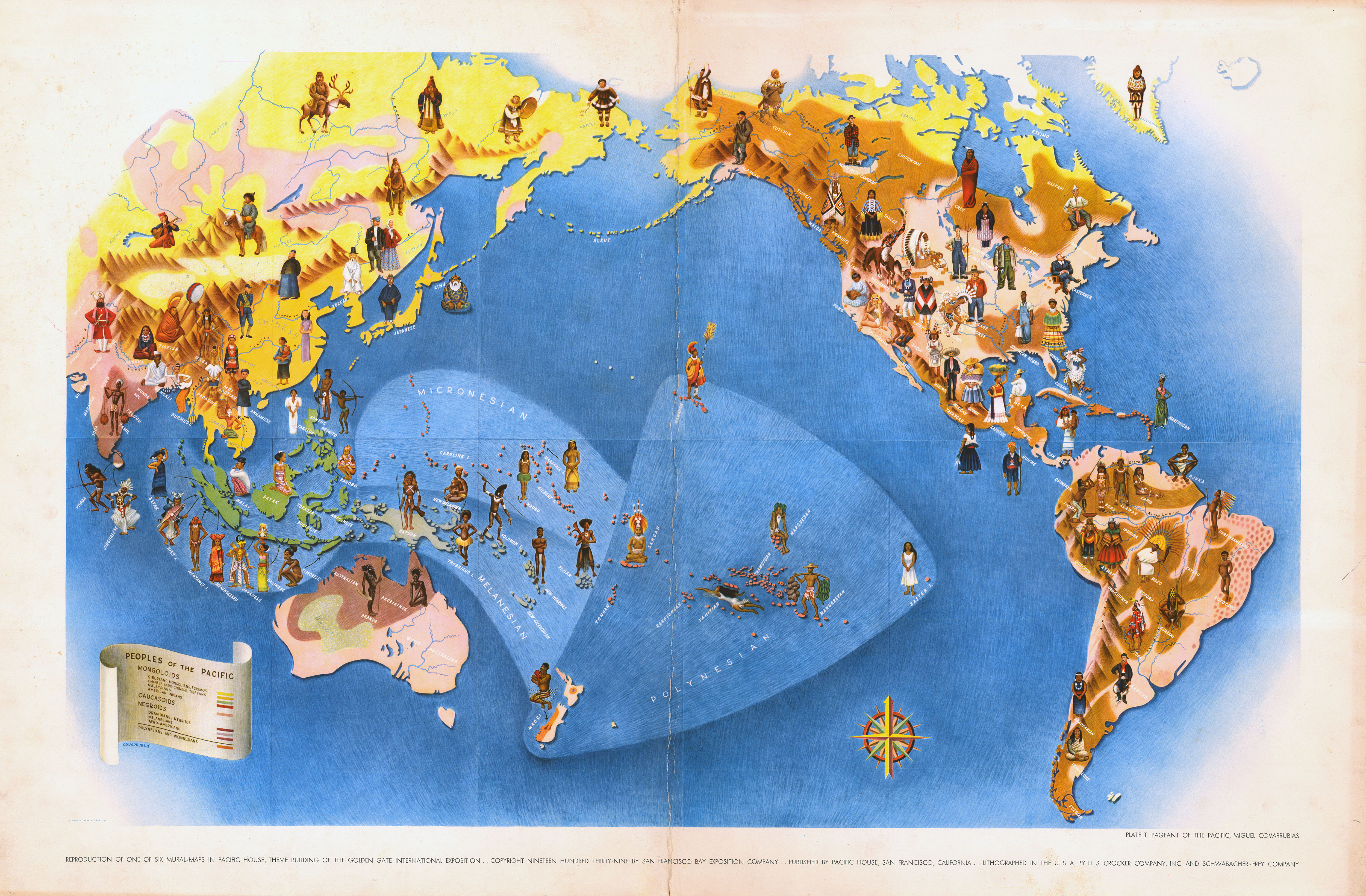 Pictorial Map: Peoples of the Pacific