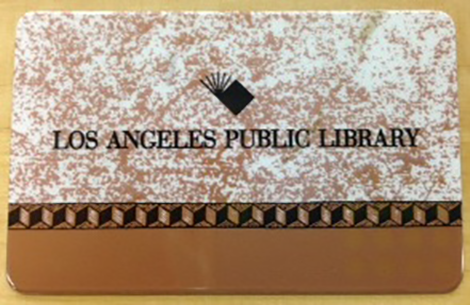 1993 library card for Gala Re-Opening of Central Library