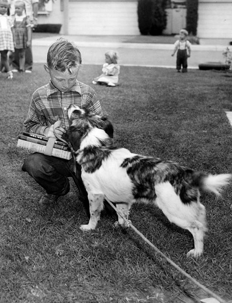 Joe Wedgewood and his dog, Major