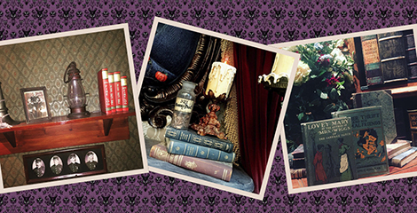 book stacks at Disneyland