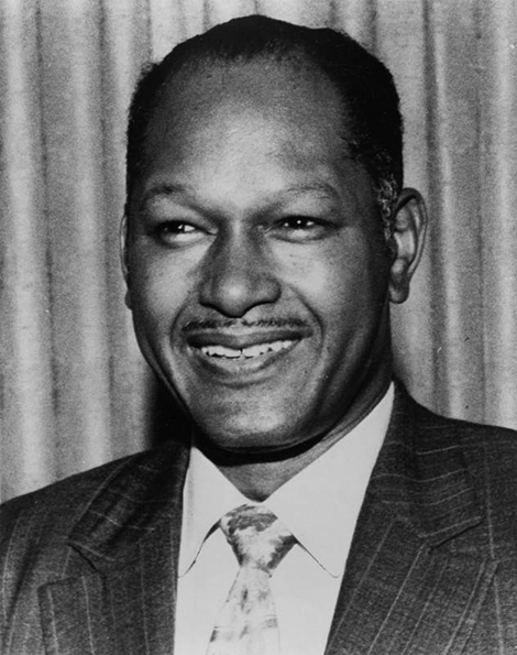 a portrait of mayor Tom Bradley