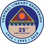Central Library reopening logo
