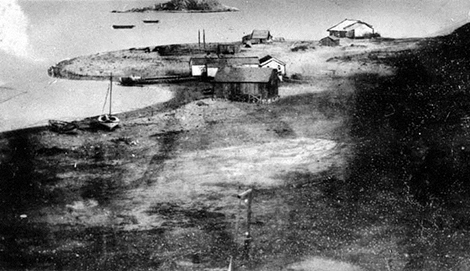 Showing Timms Point in San Pedro ca. 1850