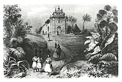 Xantus’ 1857 drawing of the San Gabriel Mission