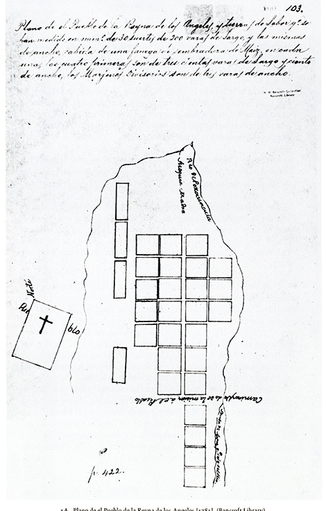 map of early Pueblo plaza