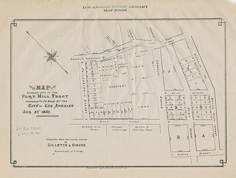 Fort Hill Cemetery- founded in 1853 map