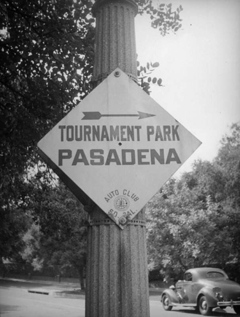Tournament Park Pasadena sign