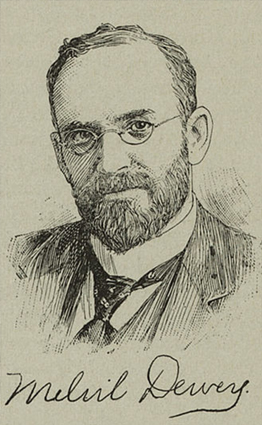 Melvil Dewey, portrait signé