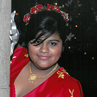 Patty at her quinceañera