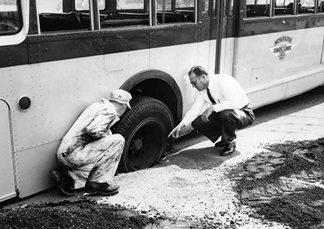 road collapses in the heat