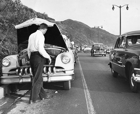 Vapor lock stalls traffic