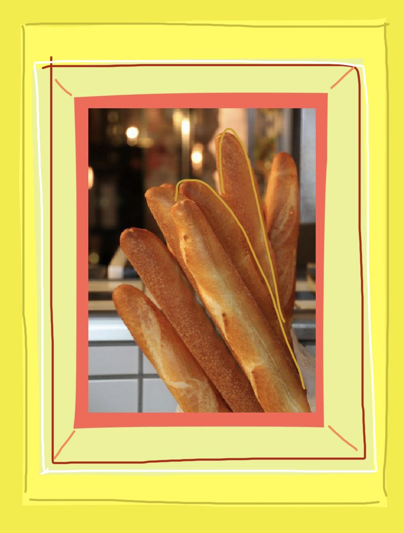 a bundle of baguettes