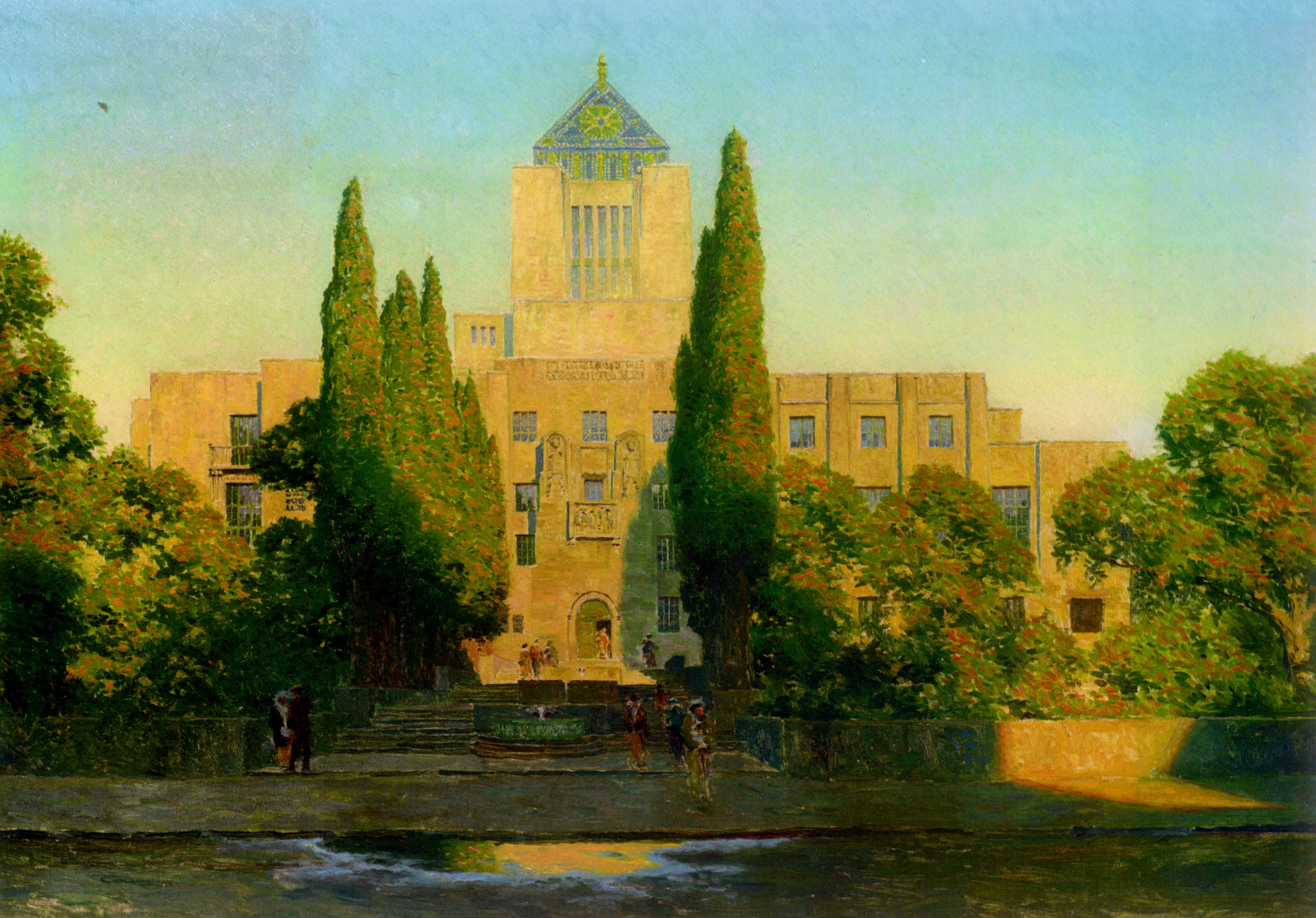 painting of the Central Library