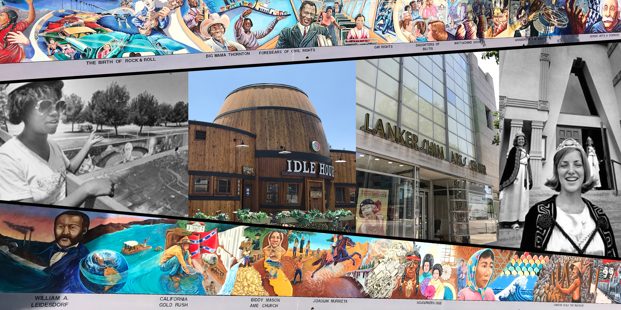 Great Wall of Los Angeles mural project in the Tujunga Wash Flood Control Channel
