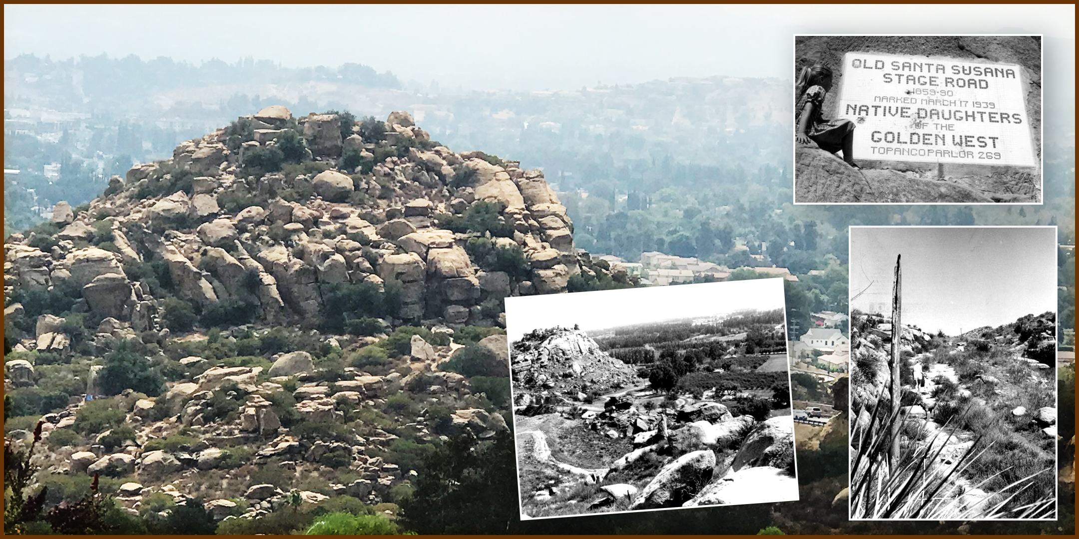 Sign marking Old Santa Susana Stage Road