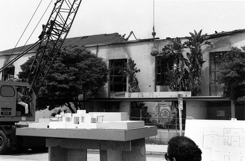Model of Frank Gehry’s design for the Frances Howard Goldwyn Hollywood library