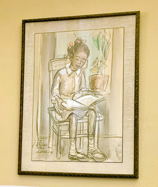 drawing of Beautiful Alicia by Leo Politti