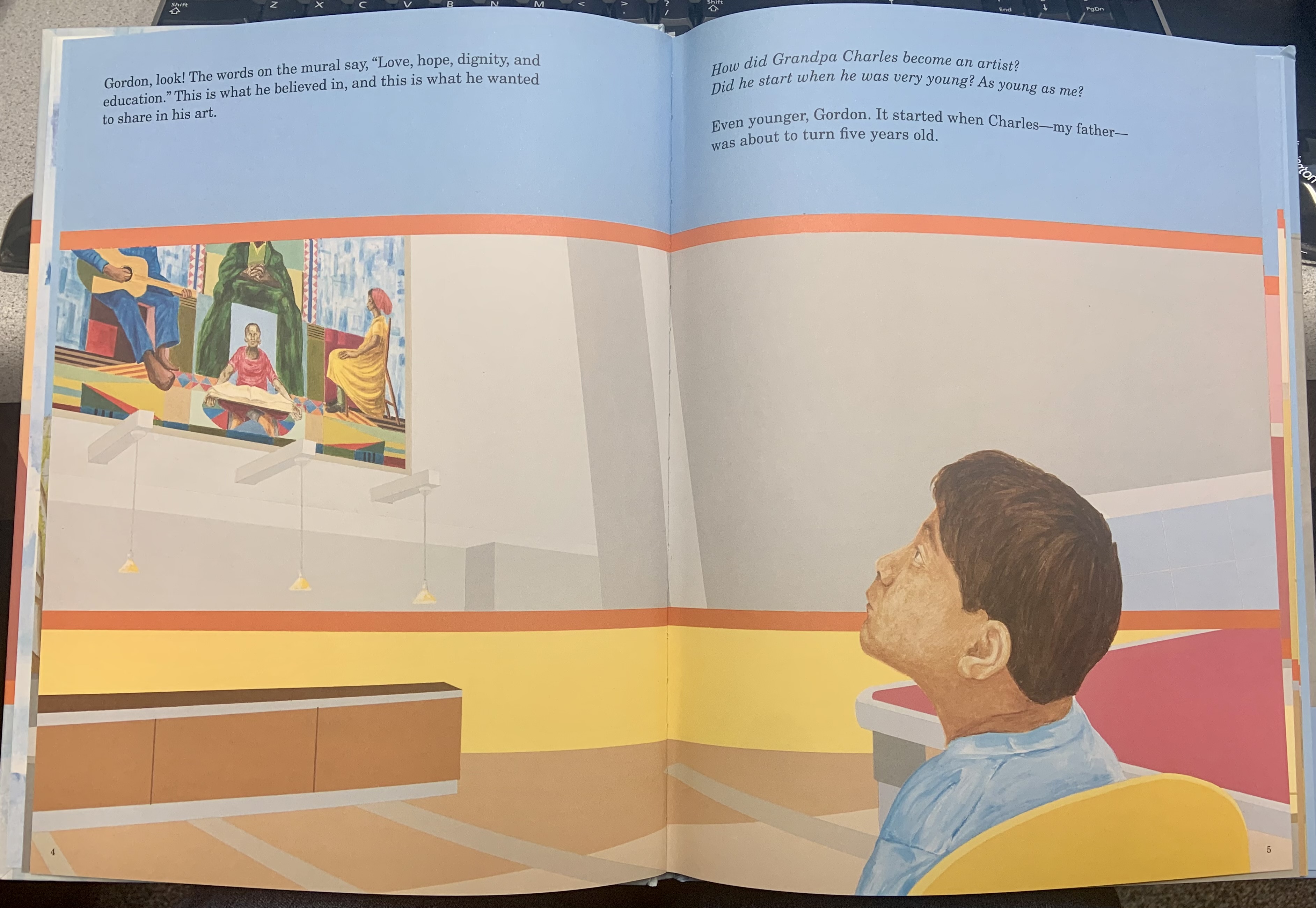 C. Ian White, Grandpa and the Library: How Charles White Learned to Paint