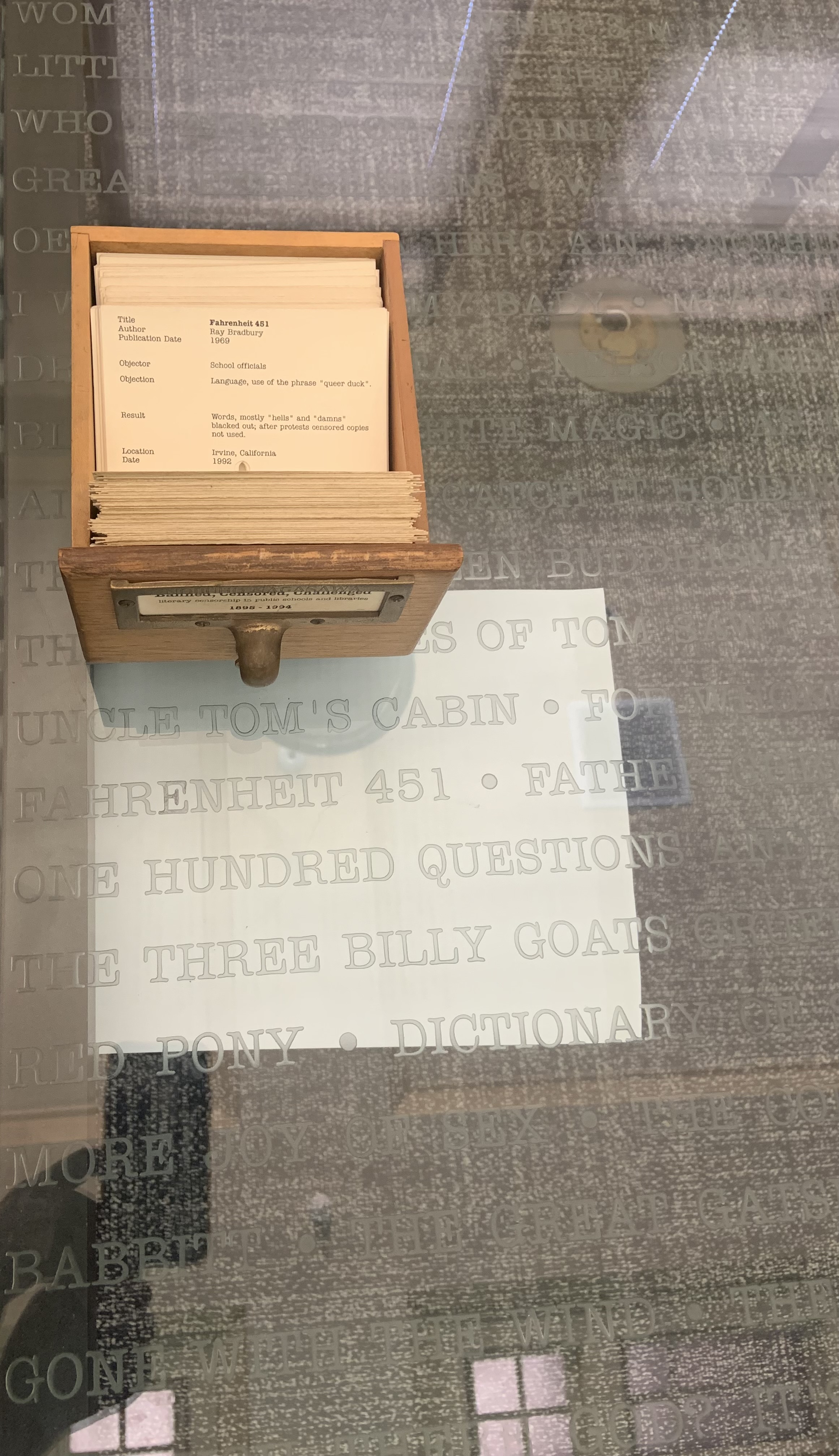 Nobuho Nagasawa art table with card catalog