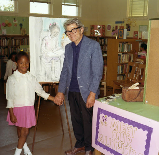 Leo with girl he used in his painting