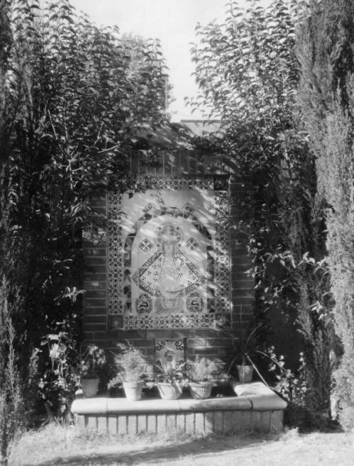 The Lady of Silence patio fountain
