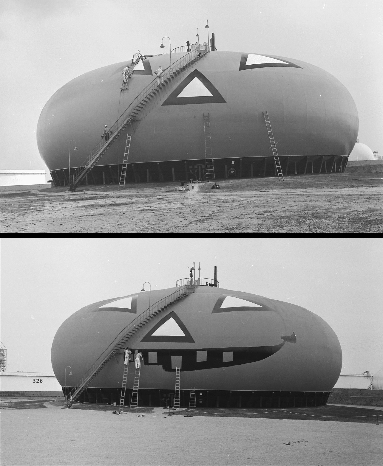 Showing Jack being painted ca. 1958.