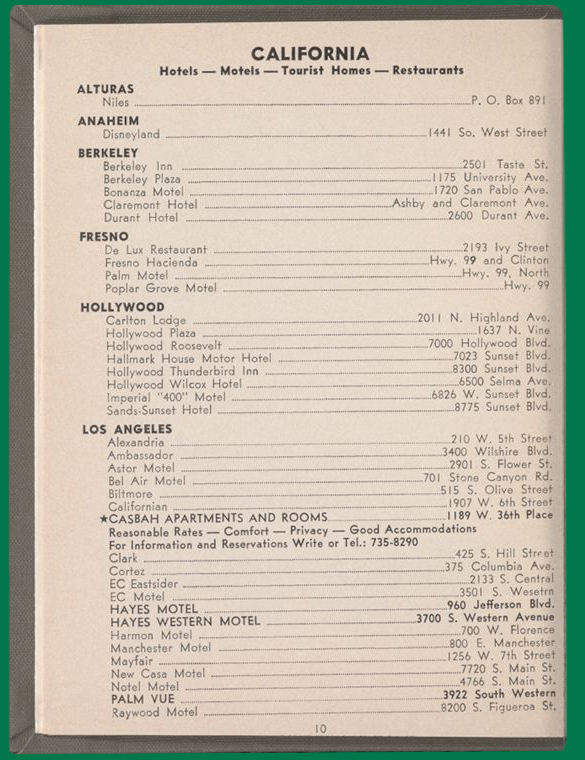 Travelers' Green Book: 1966-67 International Edition page 10