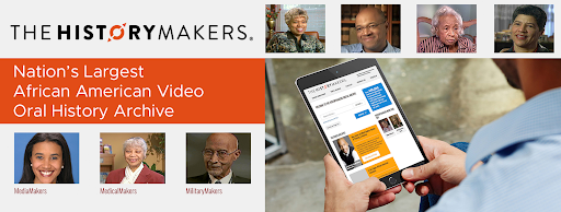 historymakers logo featuring promenant Black leaders