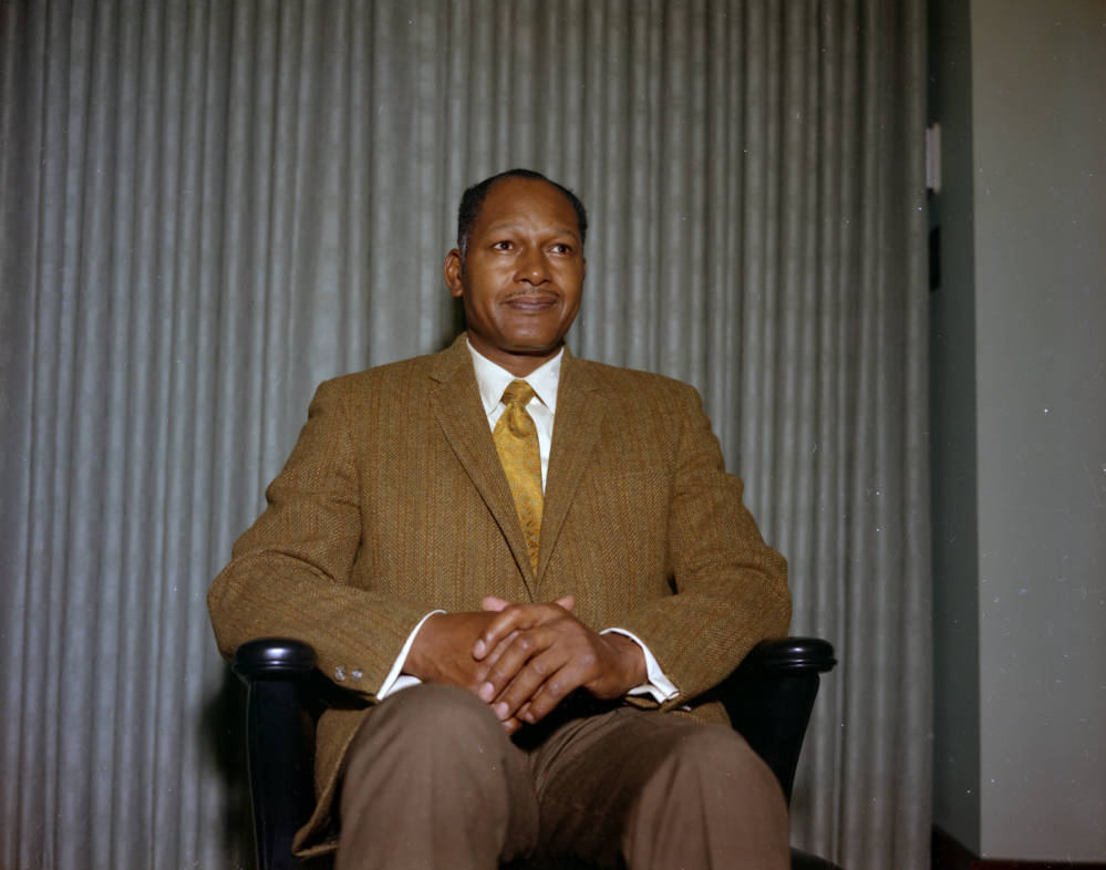 Tom Bradley color portait