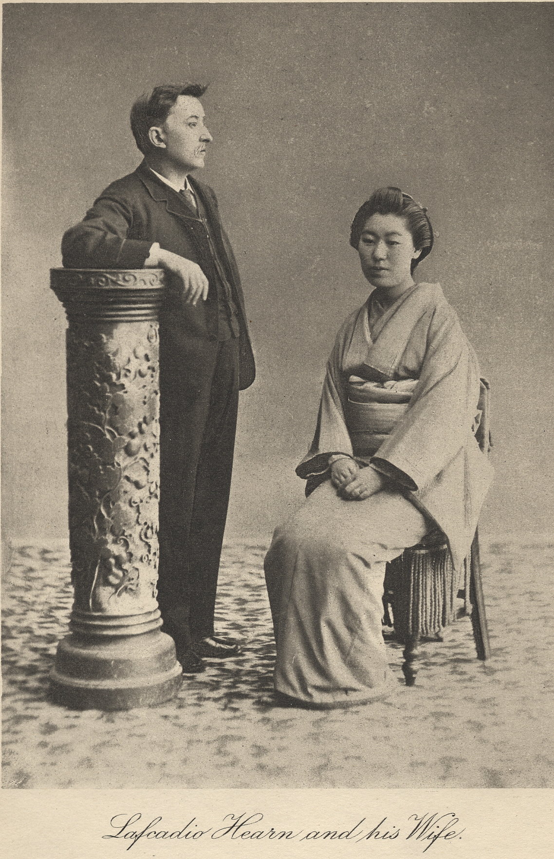 Lafcadio Hearn and his wife, early 1900s