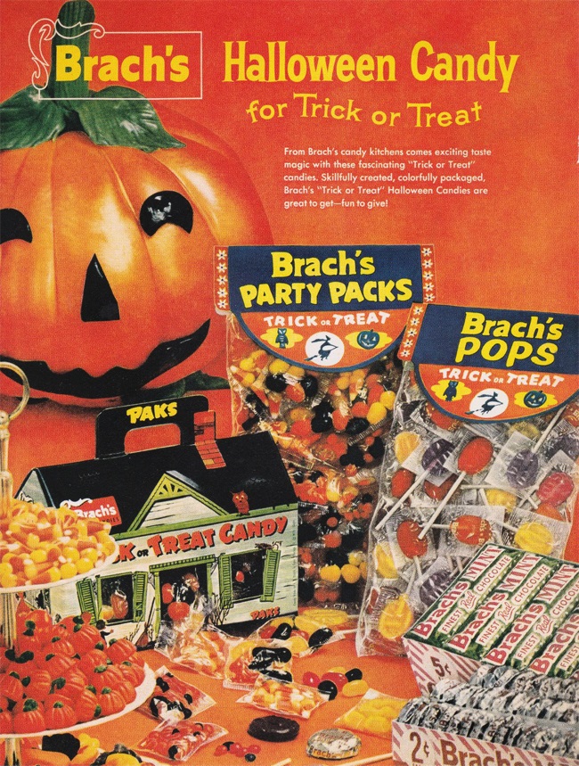 Brach’s Halloween Candy for Trick or Treat printed advertisement