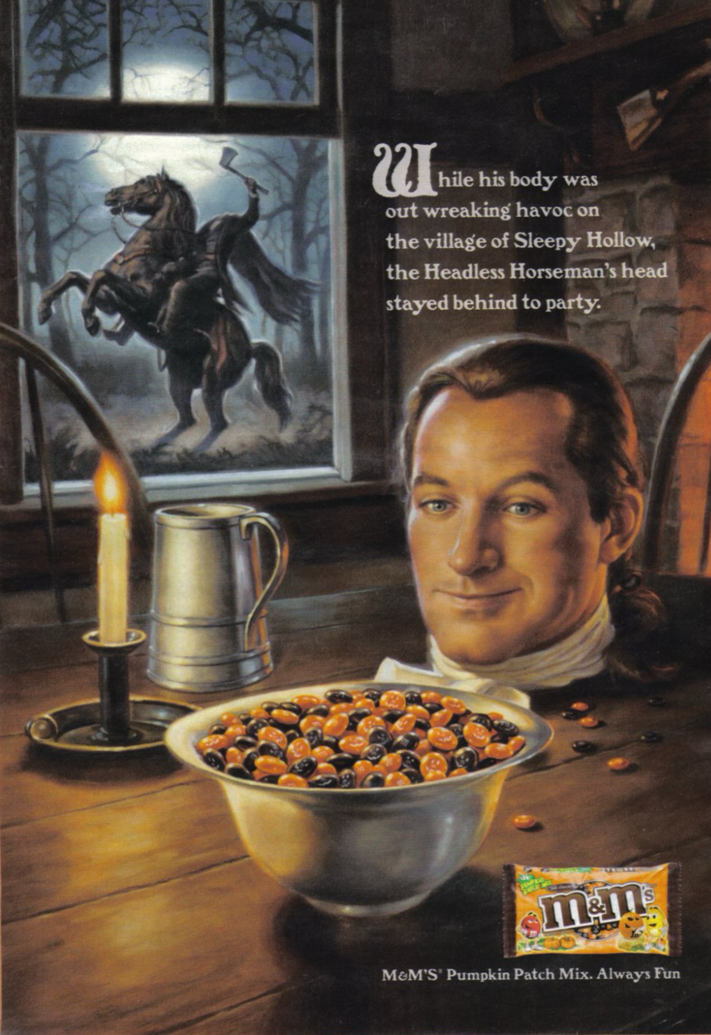 M&M’s Pumpkin Patch Mix candy printed advertisement 2006