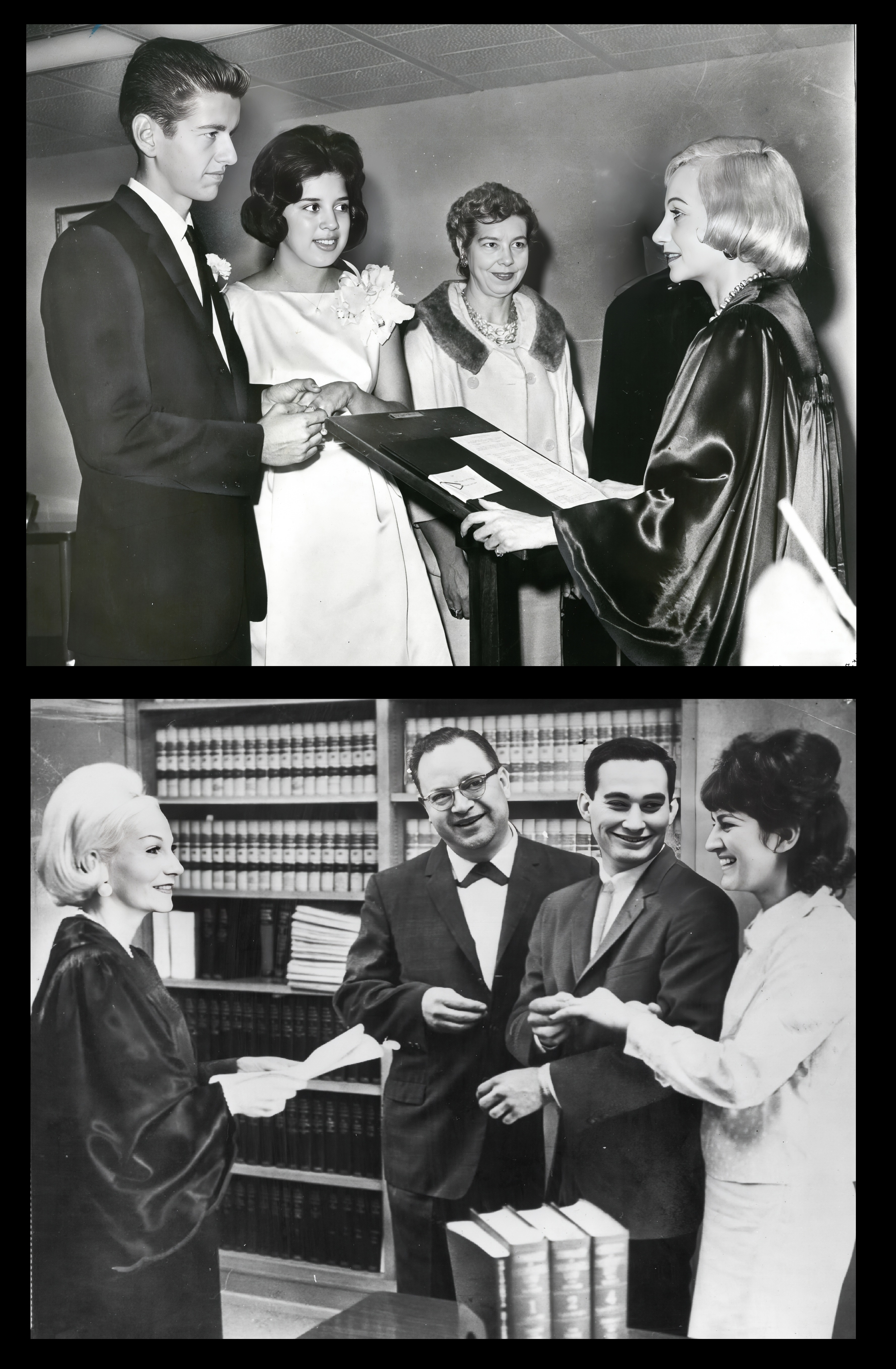 Judge Cannon performing a wedding ceremony