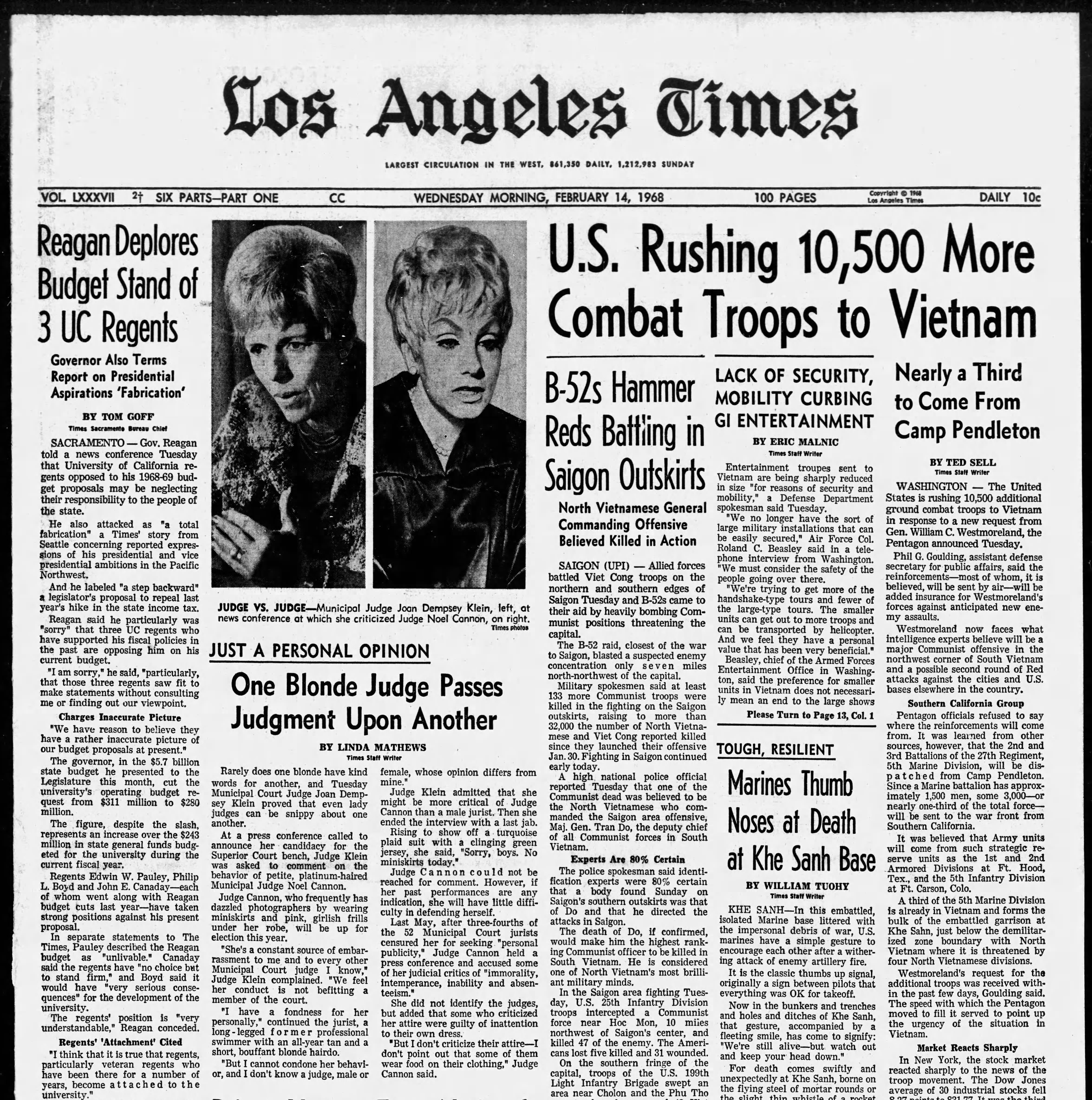 Judge Joan Dempsey Klein's press conference