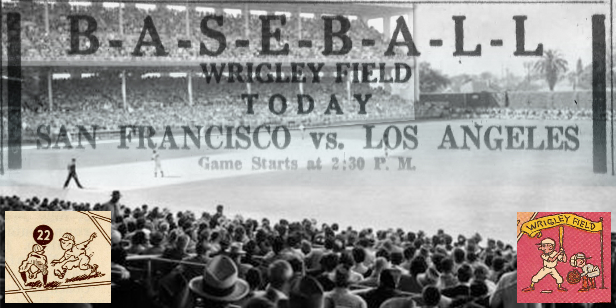 Baseball game at Wrigley Field 1955