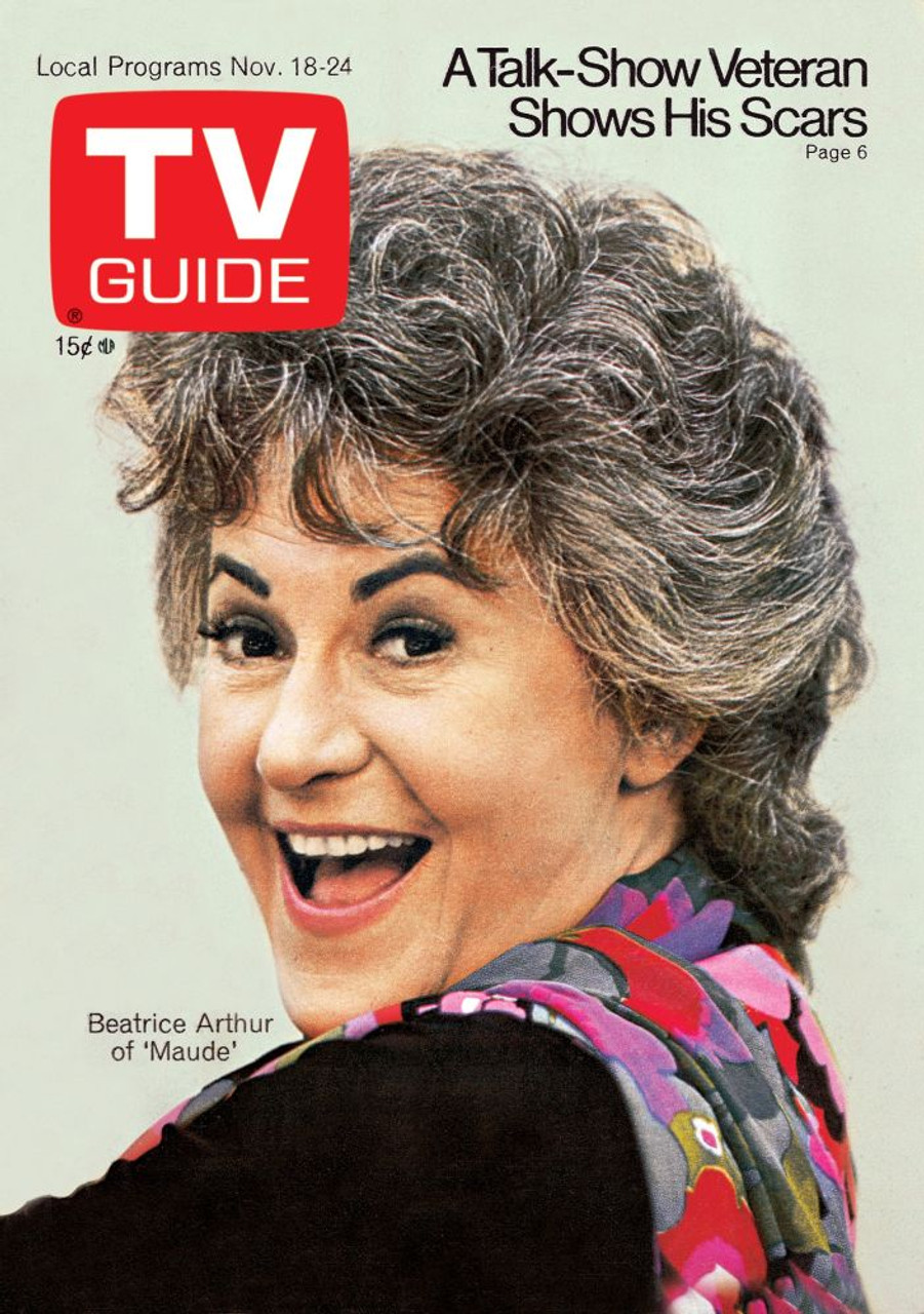 bea arthur on the cover of tv guide