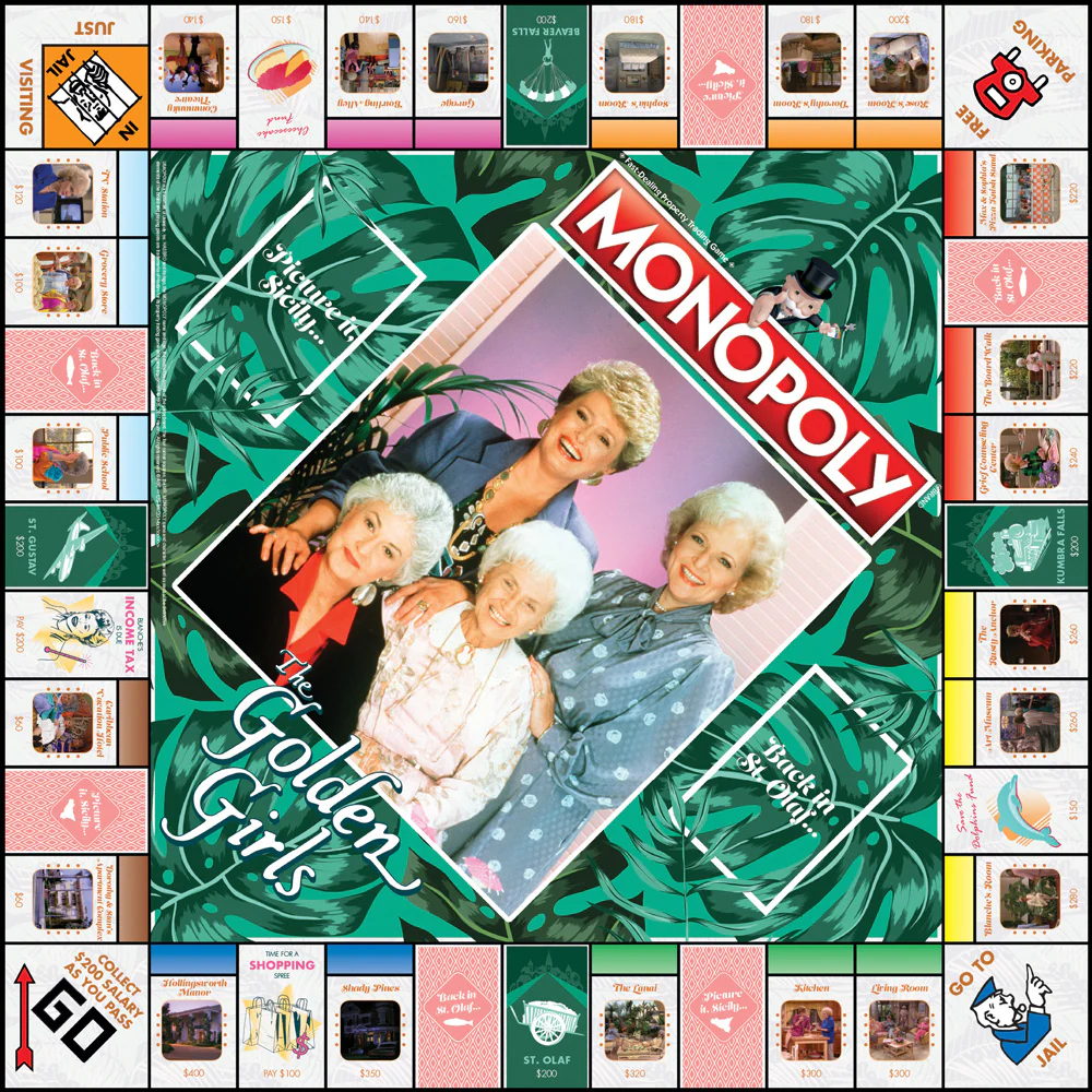 golden girls monoply board