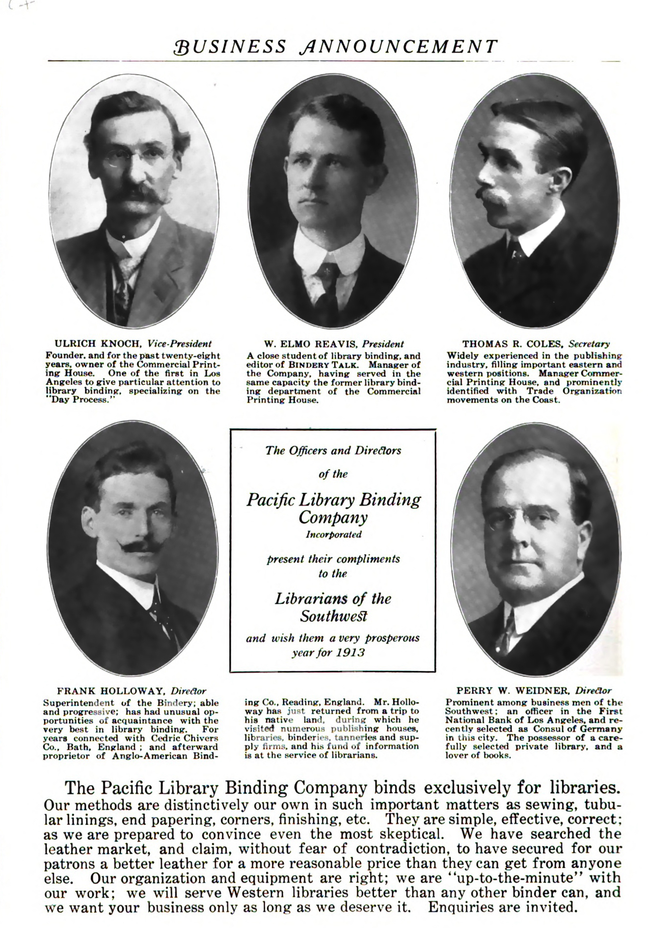 1934 Pacific Bindery Talk article