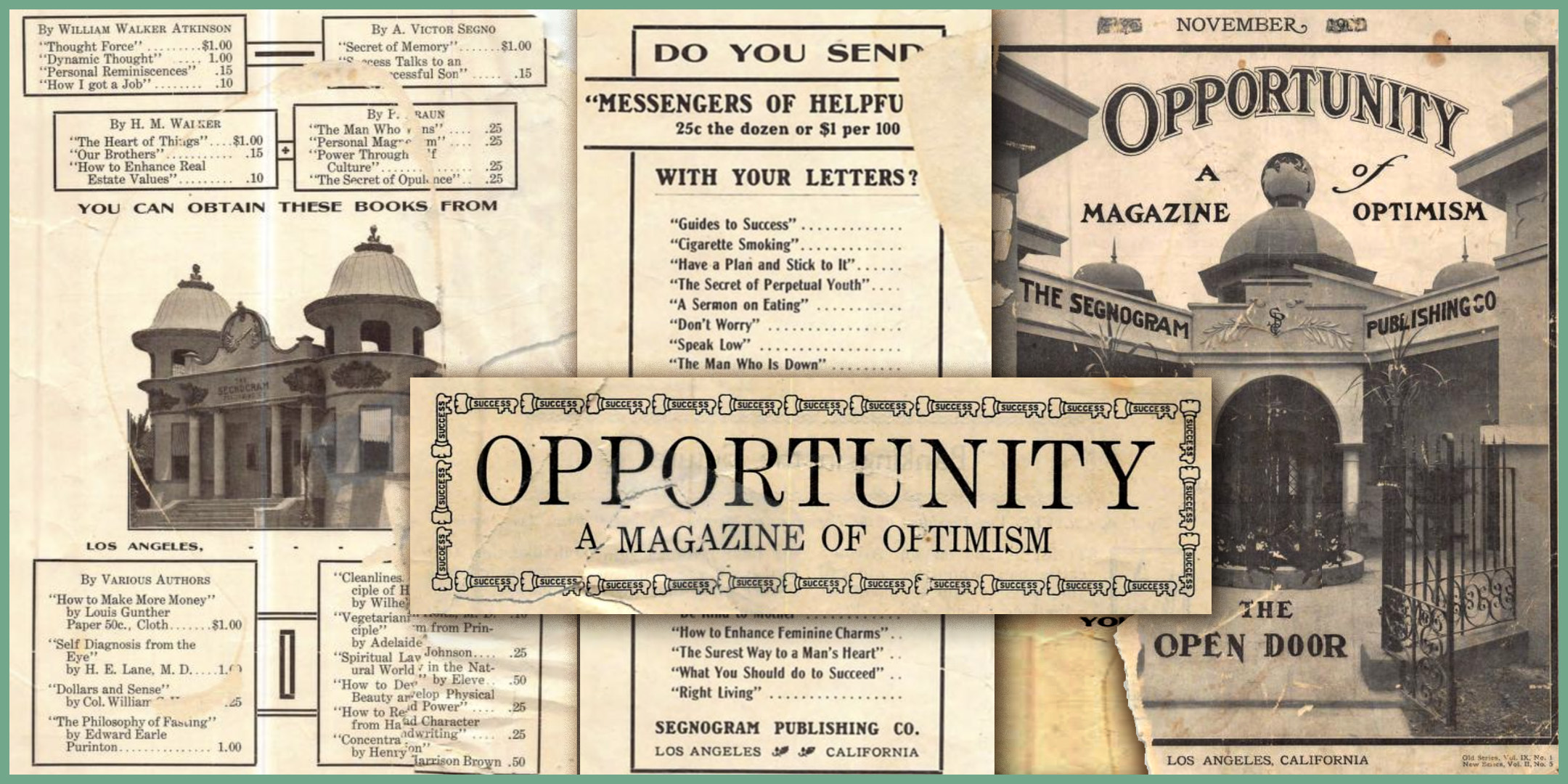 Segnogram Publishing Company in 1907 papers