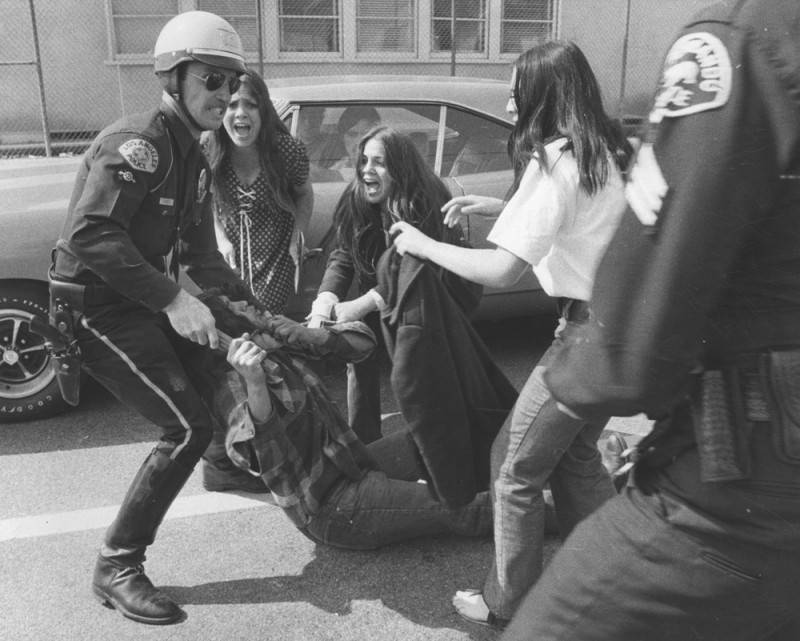 San Fernando High School students arrested during anti-war protests