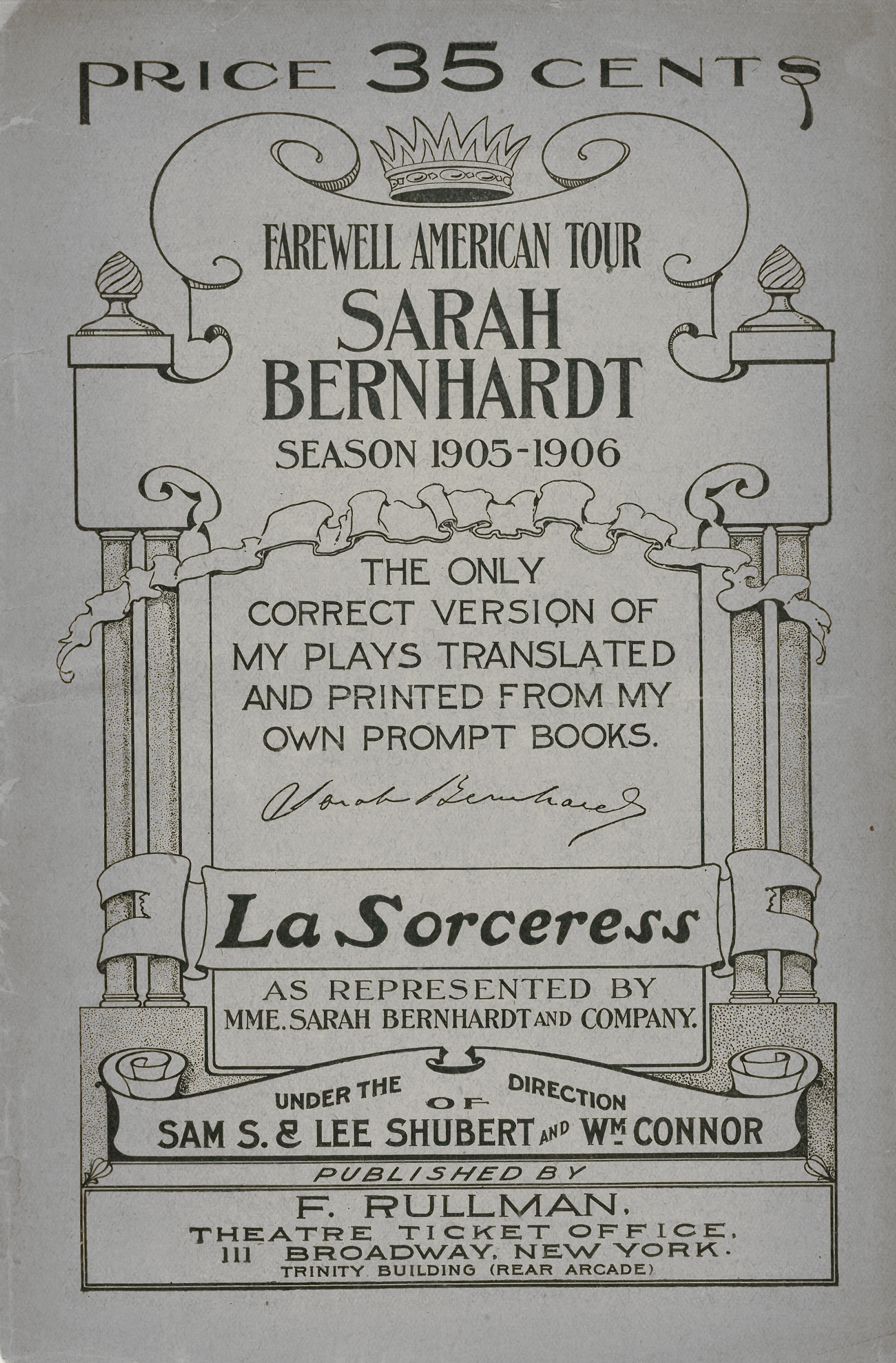 Synopsis of La Sorciere with an English translation