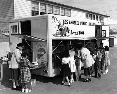 Little Toot bookmobile 
