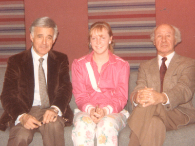 Michael Jackson, Cindy Holsey, and author Irving Stone